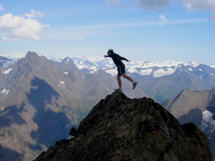 Balancing on the Brink eagle-peak-summit Chugach Mountains, Alaska CC 2.0 Paxson Woelber