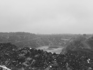 View of 'The Pit' from the course!